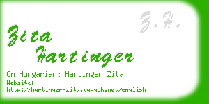 zita hartinger business card